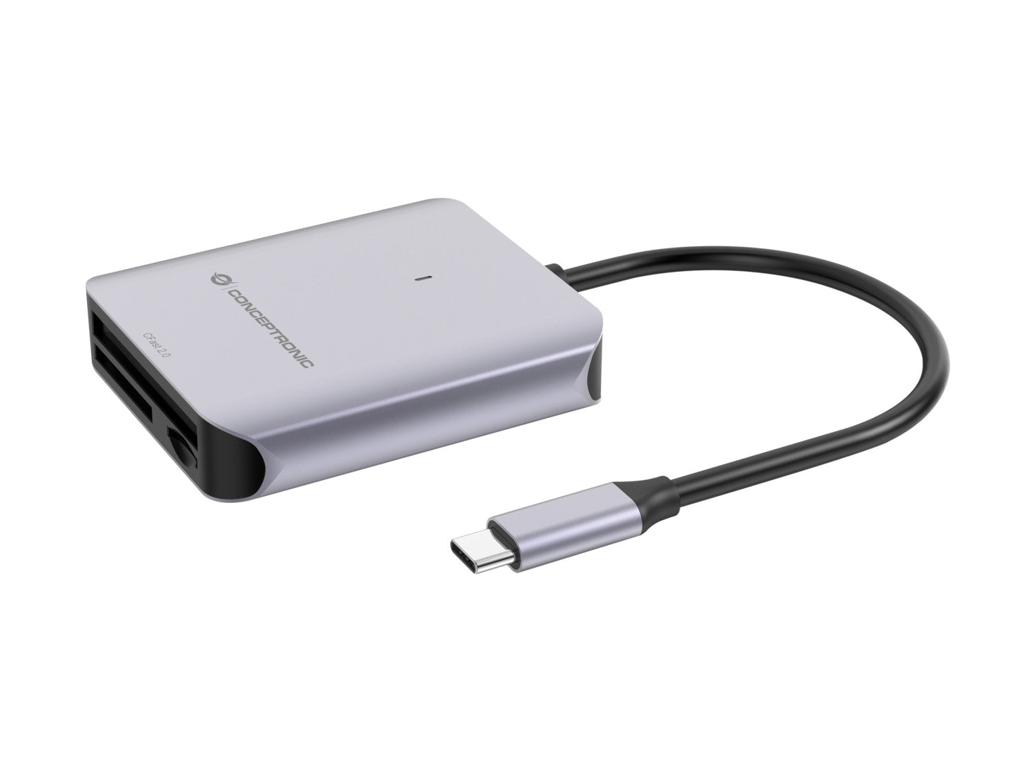 Conceptronic BIAN09G lettore di schede USB 3.2 Gen 2 Type-C Grigio