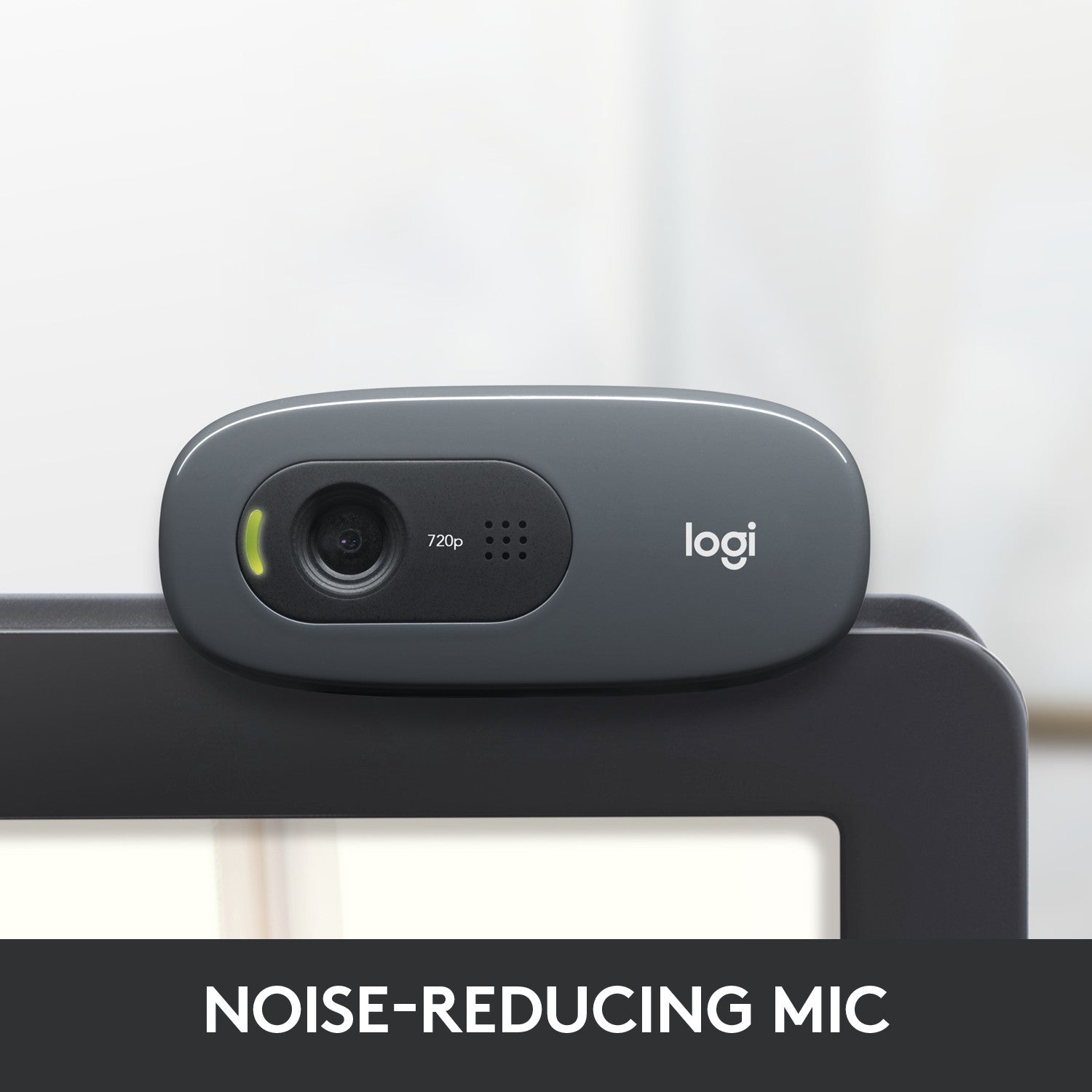 Logitech C270 Webcam HD, HD 720p/30fps, Videochiamate HD Widescreen, Correzione Automatica Luminosità, Microfono Riduzione del Rumore, Skype, FaceTime, Hangouts, WebEx,PC/Mac/Tablet/Chromebook