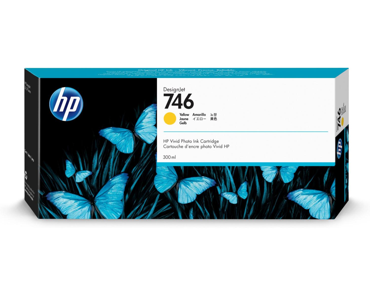 HP 746 300 ml Yellow DesignJet Ink Cartridge Cartuccia d'Inchiostro 1 pz Originale