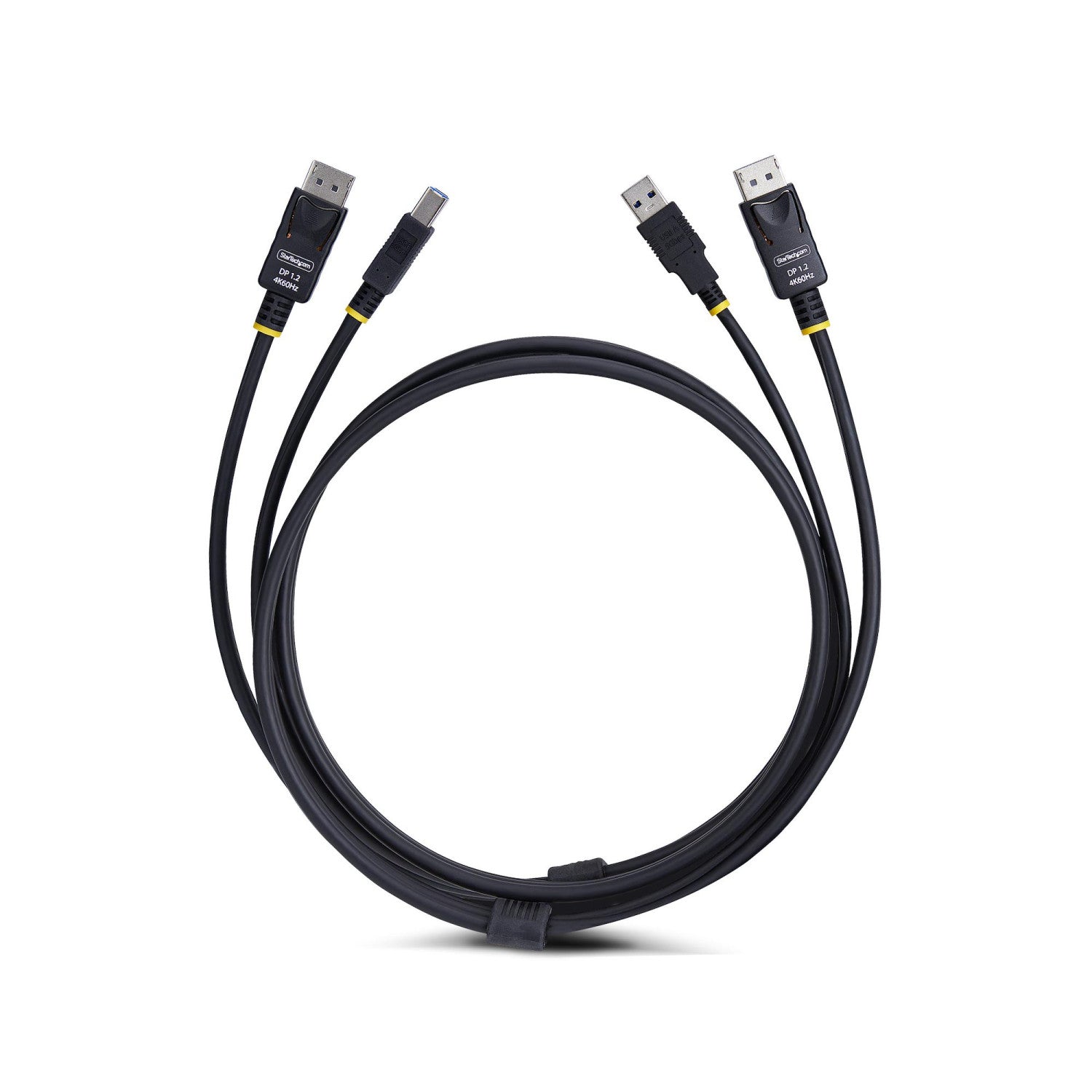 StarTech.com Cavo KVM DisplayPort e USB 5Gbps da 3m, Cavo Combinato DP 1.2 4K 60Hz e USB-A 3.0 per Switch KVM