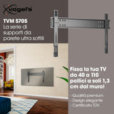 Vogel's TVM 5705 Supporto Da Parete Fisso Per TV 40-110'' Fino A 100 Kg VESA 600x400