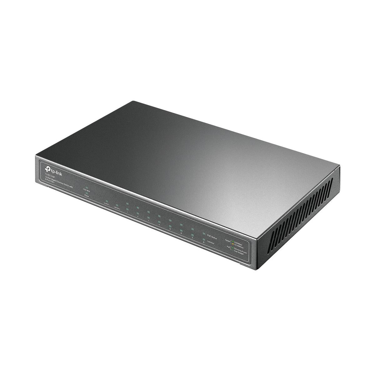 TP-Link TL-SG1210P Non gestito Gigabit Ethernet (10/100/1000) Supporto Power over Ethernet (PoE) Grigio