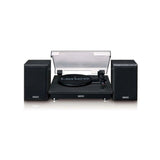 Lenco LS-100BK Giradischi Nero Con Bluetooth E Altoparlanti Esterni