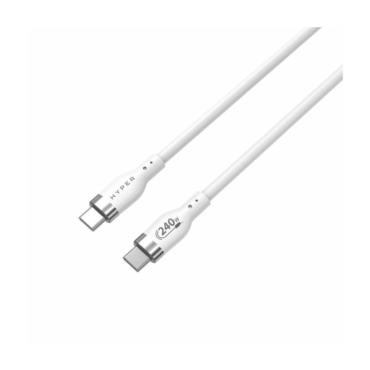 HYPER HJ4001WHGL cavo USB USB 2.0 1 m USB C Bianco