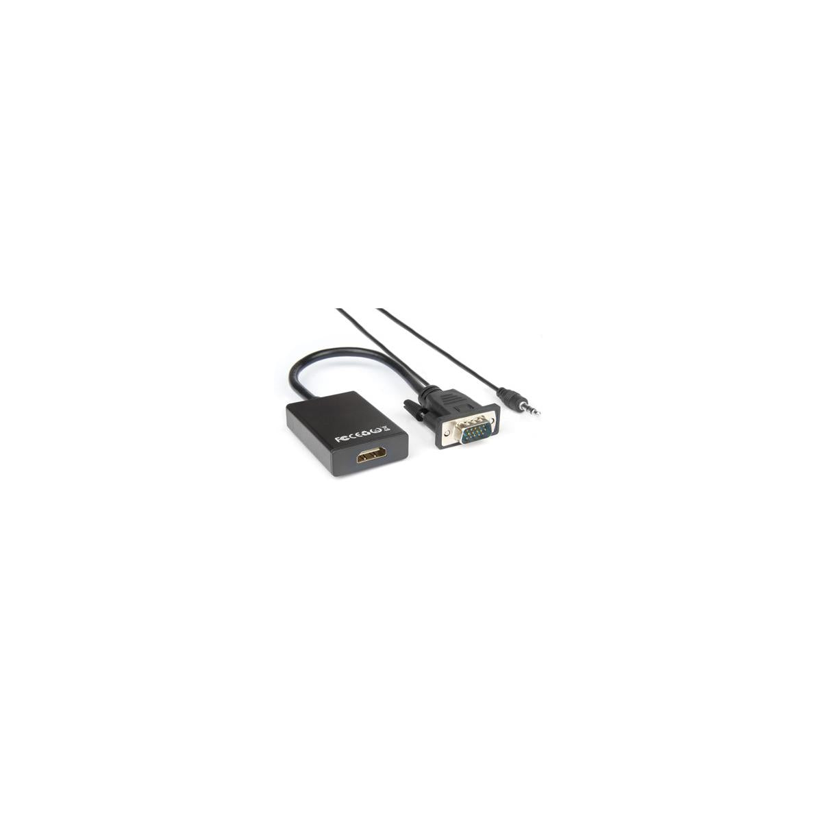 Hamlet XVAVGA-HDMA cavo e adattatore video VGA (D-Sub) HDMI tipo A (Standard) Nero