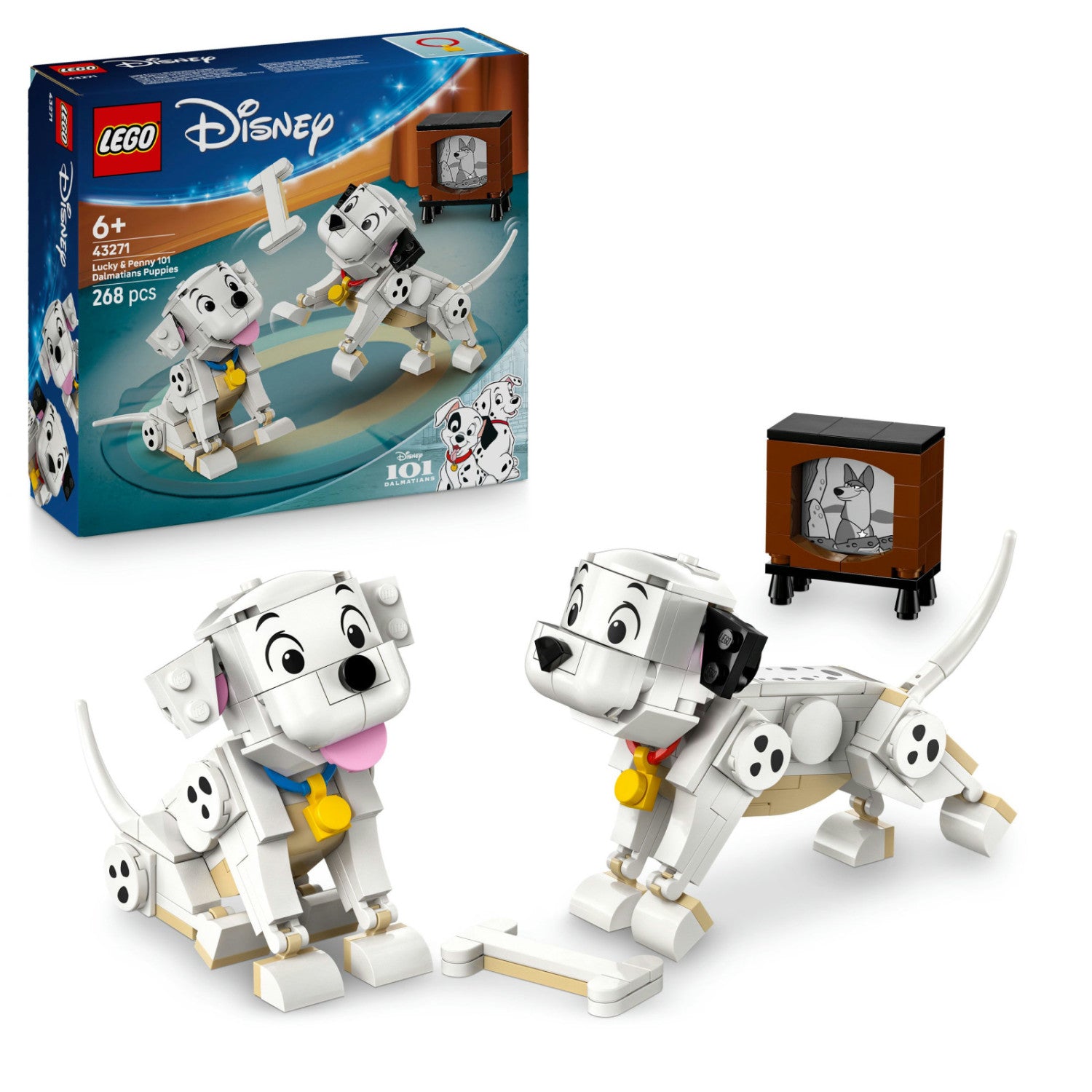 LEGO Disney Lucky e Penny 101 Dalmatians Set 43271 268 Pezzi dai 6 Anni