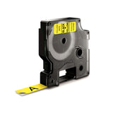 DYMO D1 Standard - Black on Yellow - 12mm nastro per etichettatrice