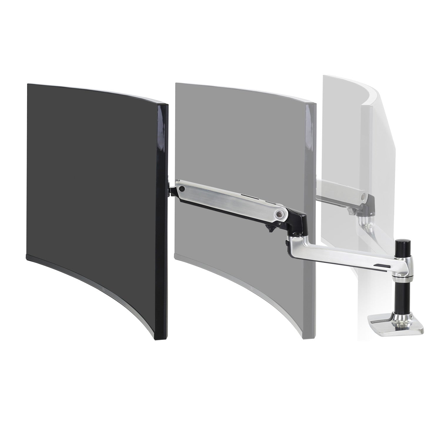 Ergotron LX Series Desk Mount LCD Arm Supporto Regolabile per Monitor da Scrivania Nero