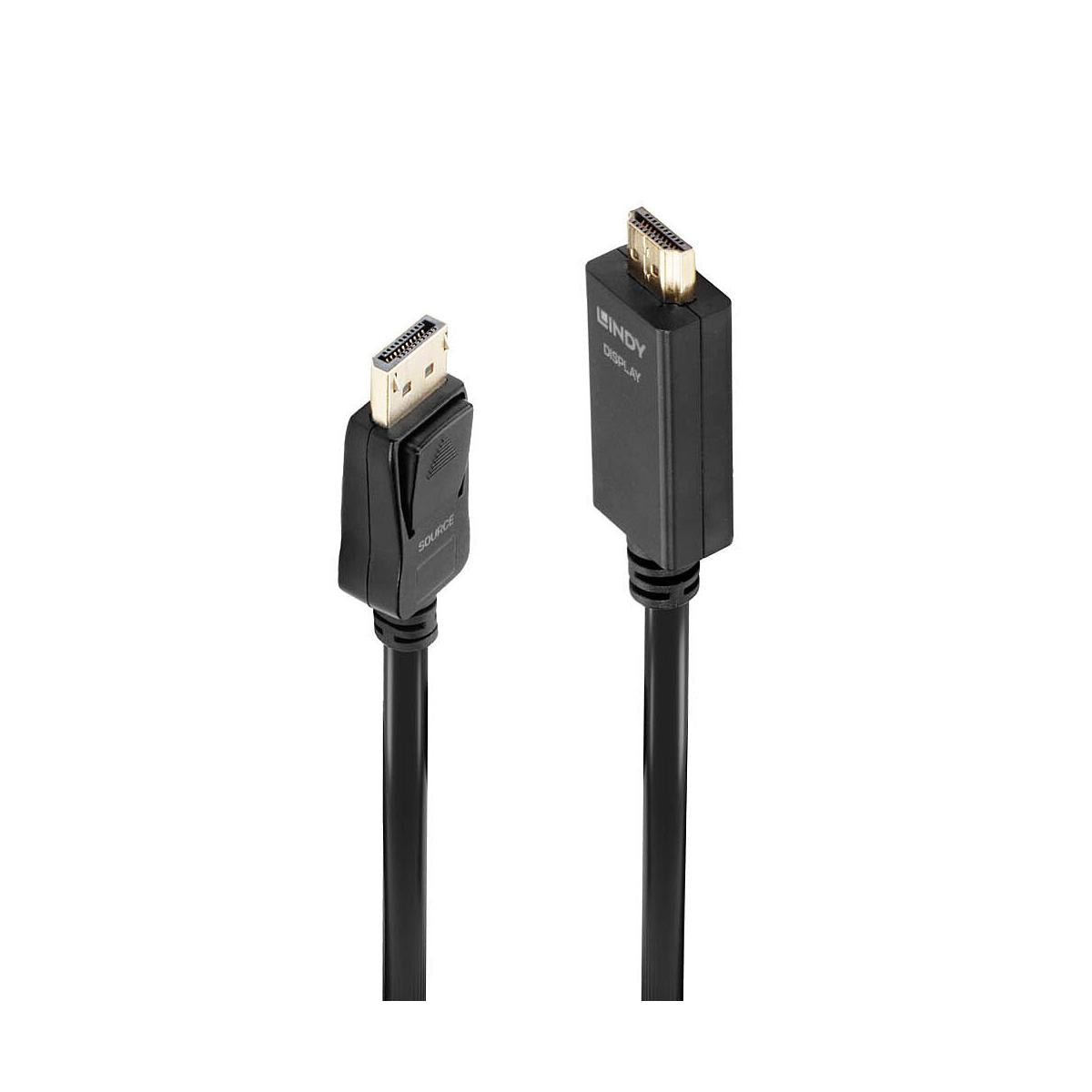 Lindy 36920 cavo e adattatore video 0,5 m DisplayPort HDMI tipo A (Standard) Nero