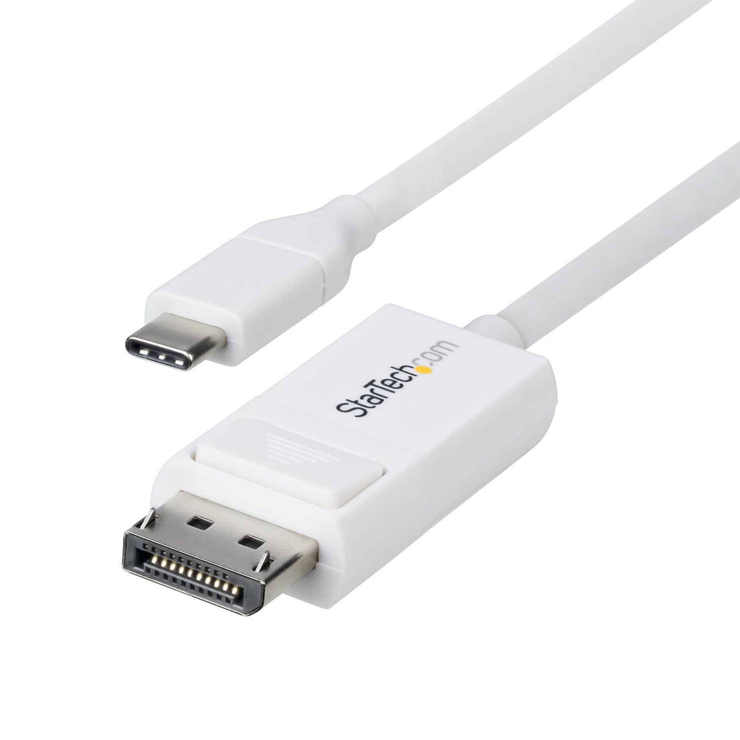 StarTech.com Cavo da USB-C a DisplayPort 1.2 da 2m, 4K 60 Hz, cavo adattatore bidirezionale da DP a USB Type-C / da USB-C a DP, compatibile con Thunderbolt, Bianco