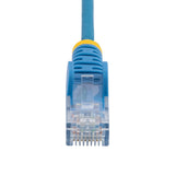StarTech.com Cavo Ethernet CAT6 Blu da 10m; Patch UTP con Plug RJ45 Antigroviglio e Rilievi di Trazione, Cavo Lan Slim in Rame Puro 28AWG, Sottoposto a test Fluke
