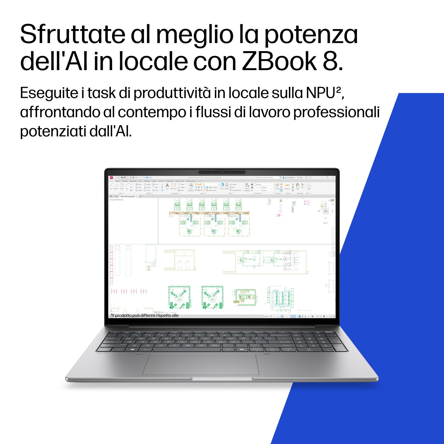 HP DS3W9AT laptop Copilot PC Intel Core Ultra 7 35,6 cm (14") WUXGA 48 GB DDR5-SDRAM 1 TB SSD Wi-Fi 7 (802.11be) Windows 11 Pro AI Workstation, AI PC Argento