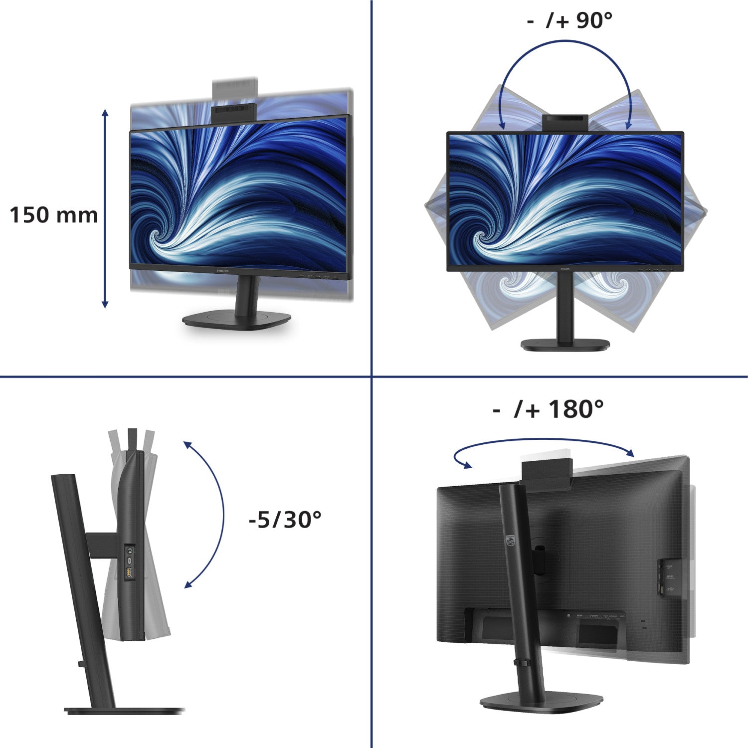 Philips 24B2N3200JH/00 Monitor PC
