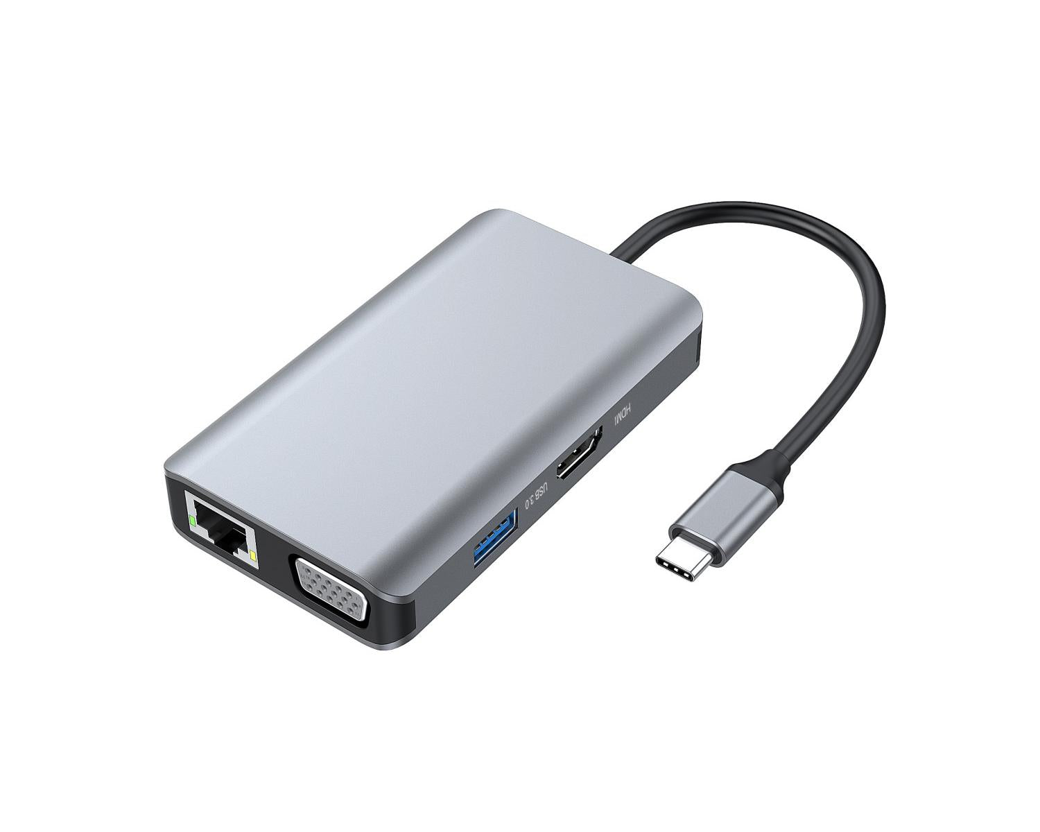 Conceptronic DONN21G replicatore di porte e docking station per laptop Cablato USB 3.2 Gen 1 (3.1 Gen 1) Type-C Grigio