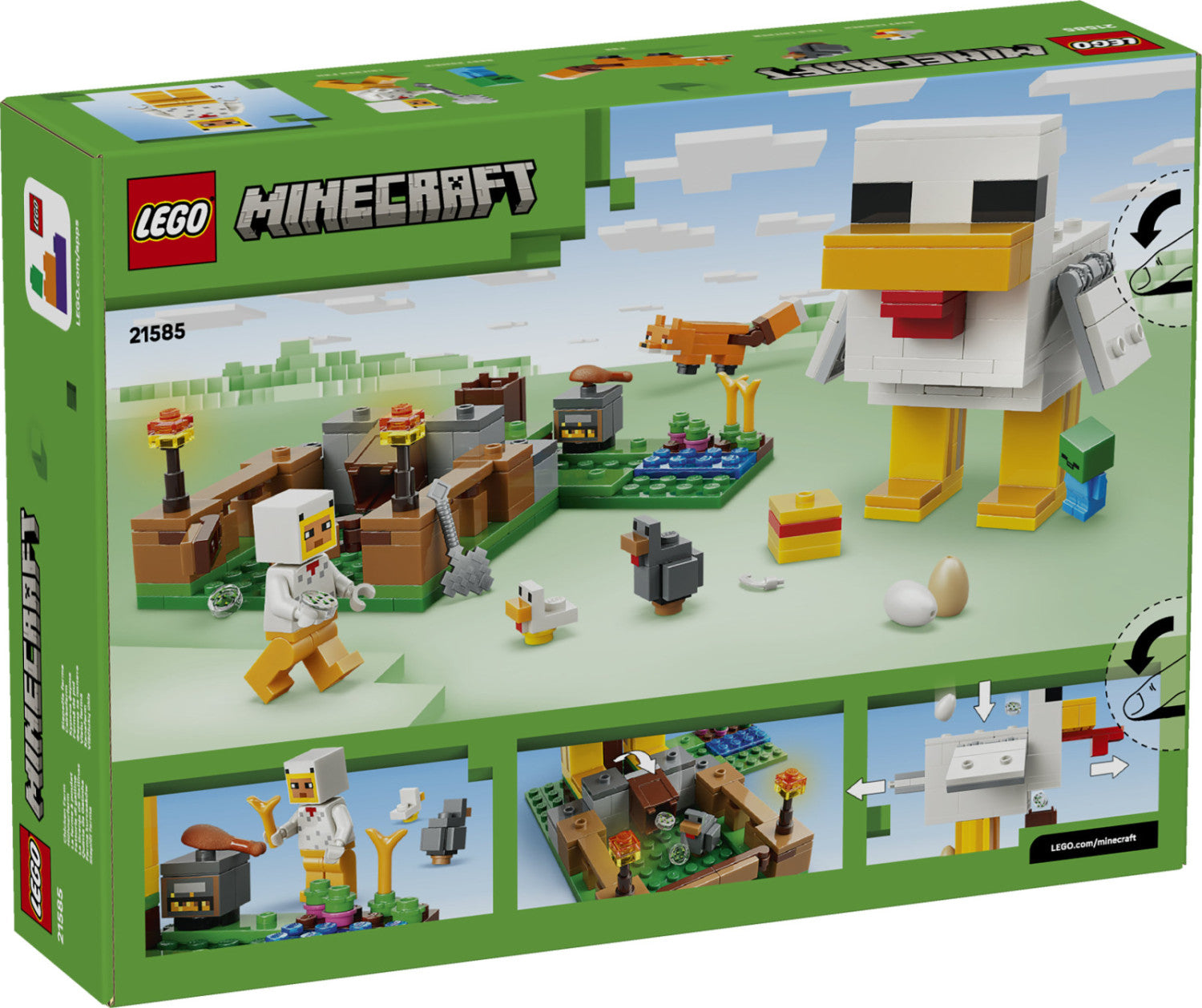 LEGO Minecraft Fattoria di Galline 21585 Set da Costruzione 233 Pezzi per Bambini 7 Anni
