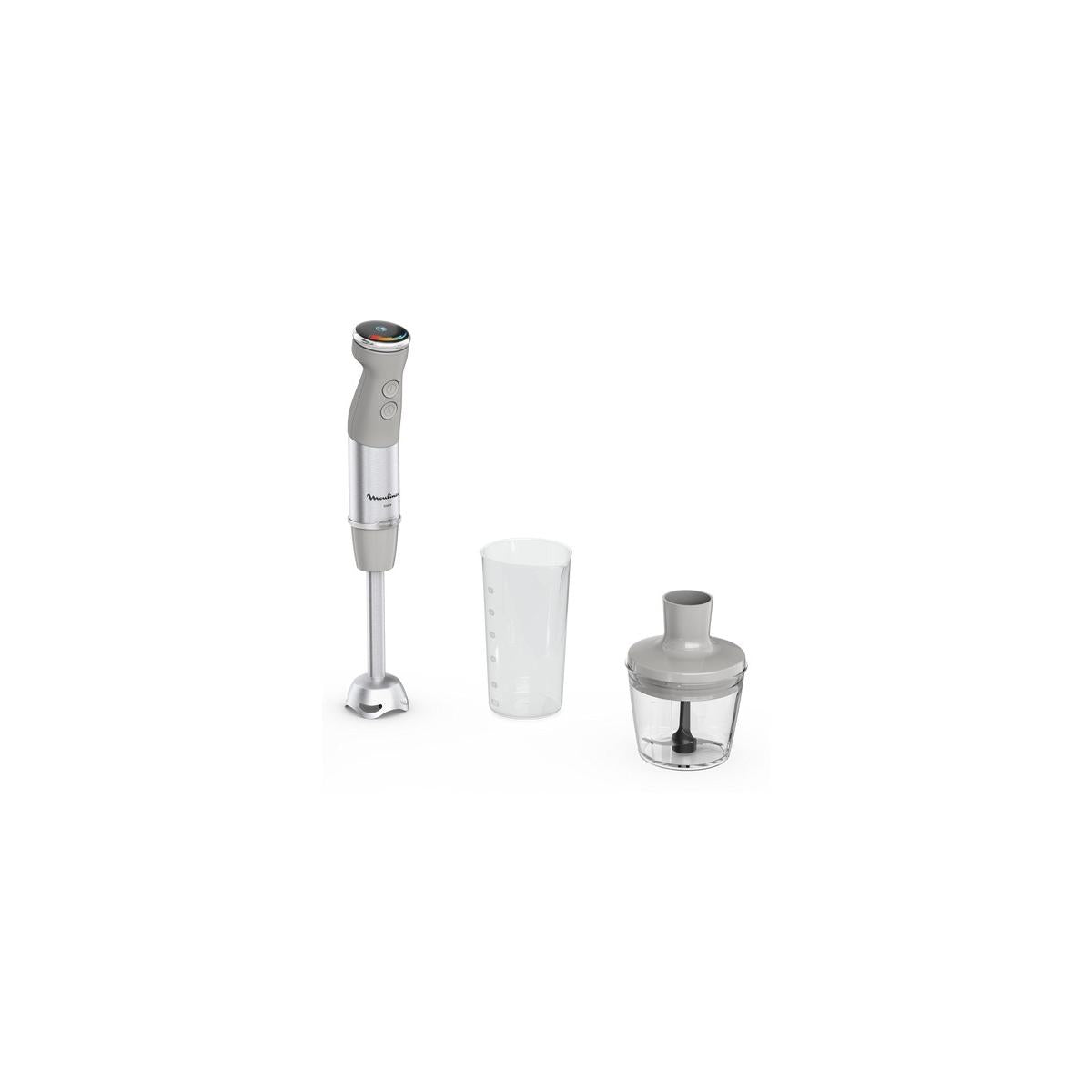 Moulinex DD672B10 frullatore Frullatore ad immersione 1000 W Grigio, Acciaio inox
