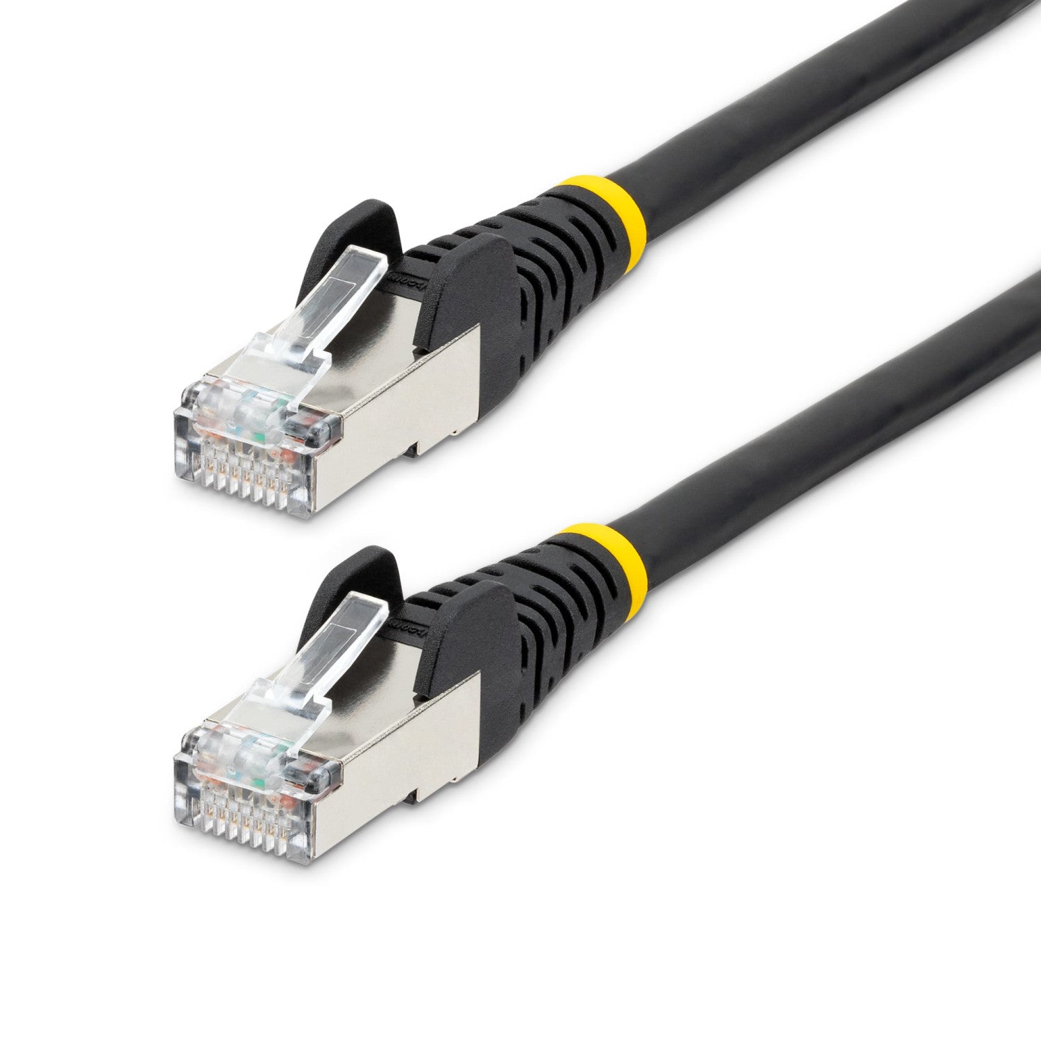 StarTech.com Cavo Ethernet CAT 6a - 1,5m - Nero - Cavo di rete LAN Low Smoke Zero Halogen (LSZH) - 10GbE 500MHz 100W PoE - Filo/Cavo patch schermato S/FTP con spinotto RJ45 antigroviglio e rilievi di trazione