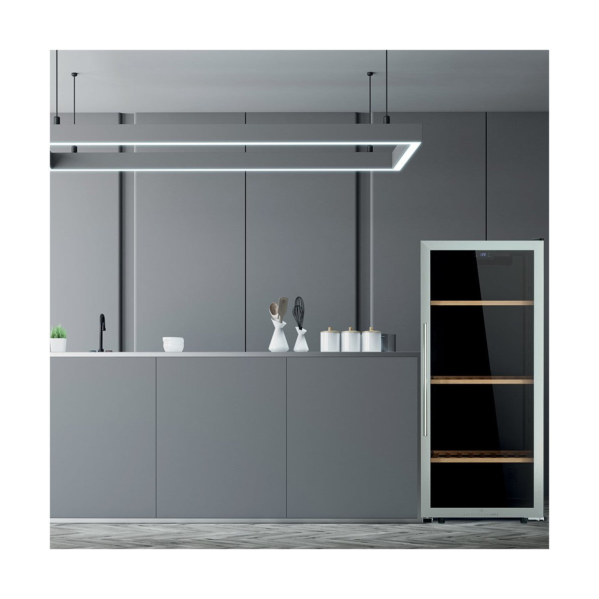 Cavist CAVC122 cantina vino Cantinetta termoelettrica Libera installazione Nero, Acciaio inox 122 bottiglia/bottiglie