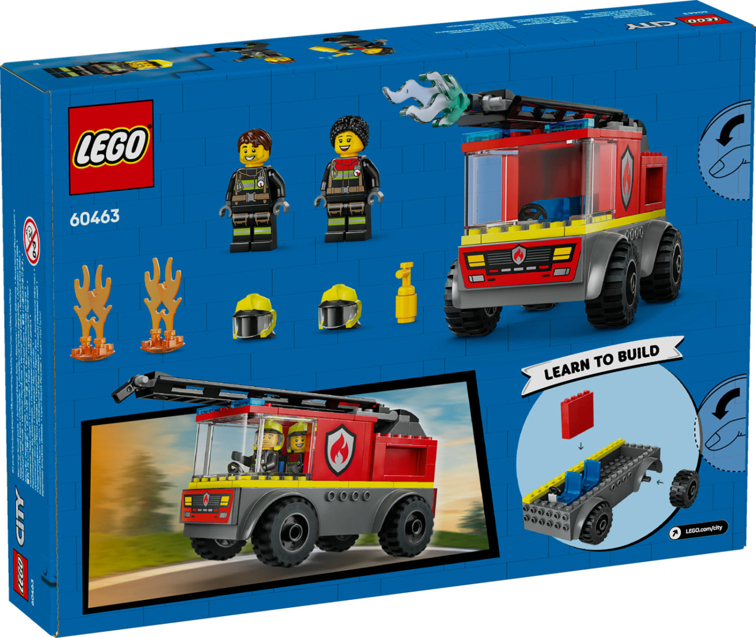 LEGO City Camion dei Pompieri con Scala 60463 Set Costruzione 82 Pezzi 4