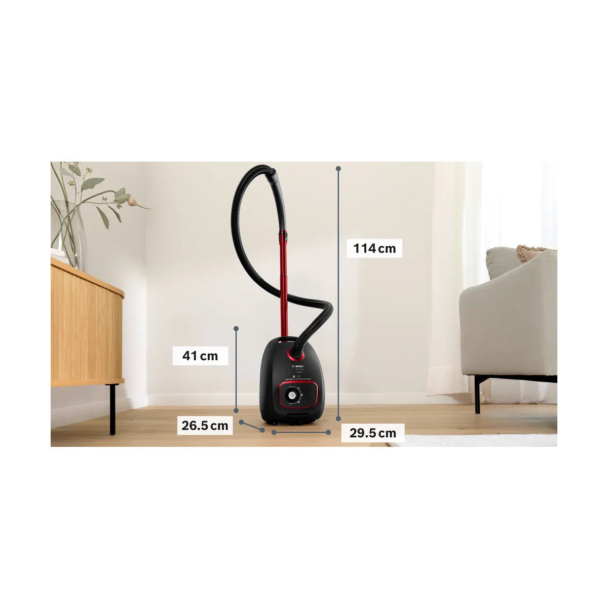 Bosch Serie 4 BGB41POW1 aspirapolvere a traino 4 L Secco 850 W Sacchetto per la polvere