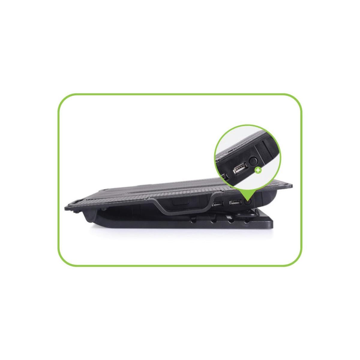 Techly Supporto per notebook fino a 17.3" con sistema di raffreddamento