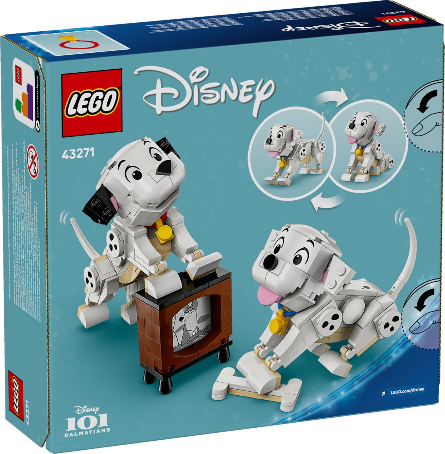 LEGO Disney Lucky e Penny 101 Dalmatians Set 43271 268 Pezzi dai 6 Anni