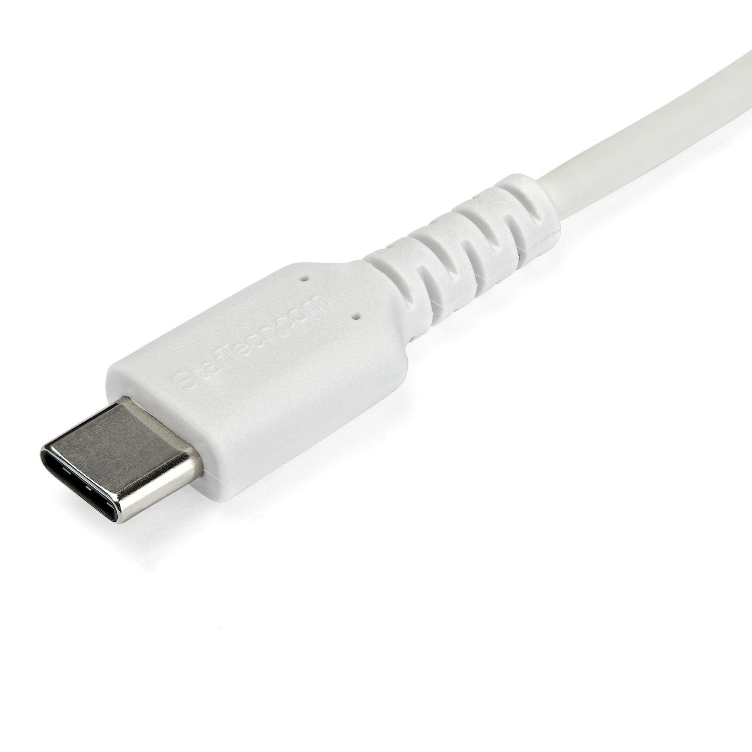 StarTech.com Cavo di Ricarica USB-C da 2m - Resistente Cavetto USB-C di Ricarica Veloce e Sync da USB 2.0 a USB Type C - Rivestimento in TPE e Fibra Aramidica M/M 60W Bianco, Samsung S10/S20/Ipad Pro/MS Surface