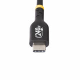 StarTech.com Cavo di Ricarica USB-C da 2m, cavo USB-C certificato USB-IF, 240W PD EPR, cavo trasferimento dati USB 2.0 Tipo-C per laptop, rivestimento in TPE, M/M