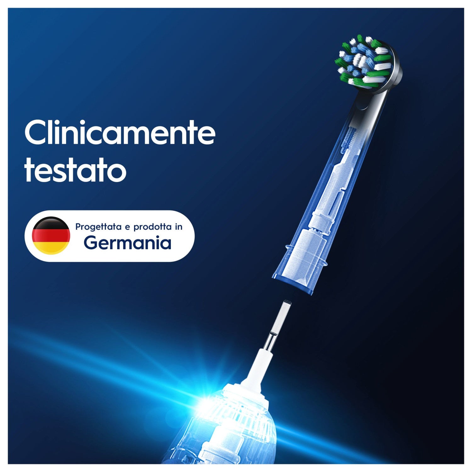 Oral-B Pro Cross Action 5 pz Testine di ricambio Nero