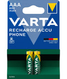 Varta 58398 Batteria Ricaricabile Mini Stilo AAA Nichel Metallo Idruro NiMH Multicolore