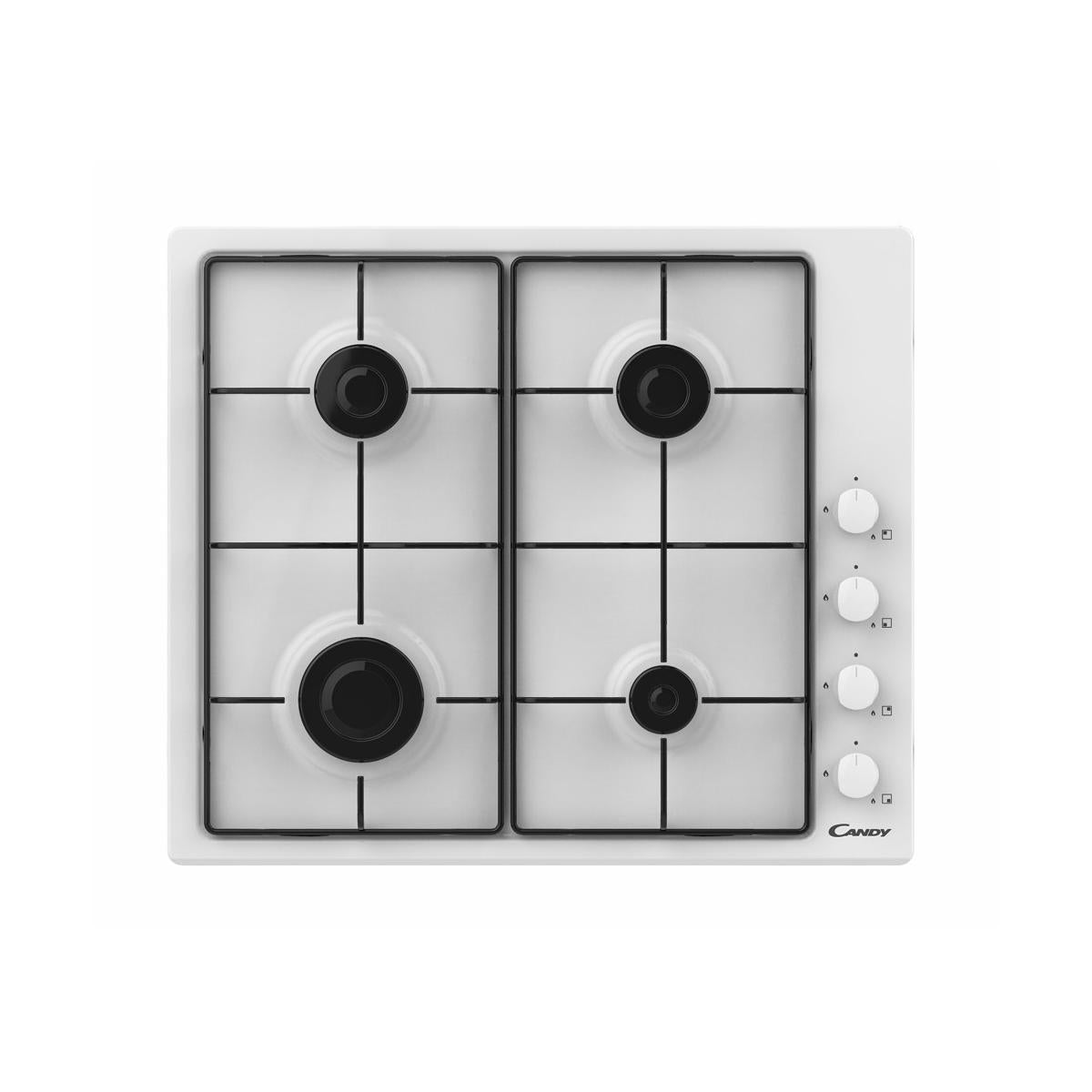 Candy Idea CHW6LWW Piano Cottura da Incasso Gas 4 Fornelli Bianco