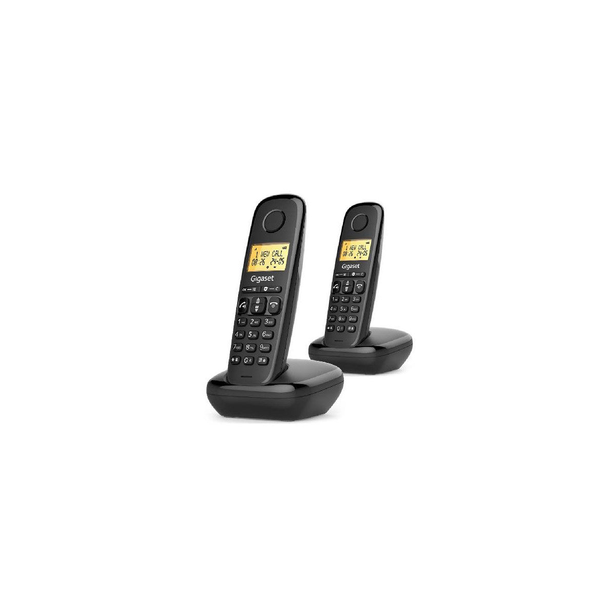 Gigaset Start 100 Duo Telefono Cordless Dect Vivavoce Nero
