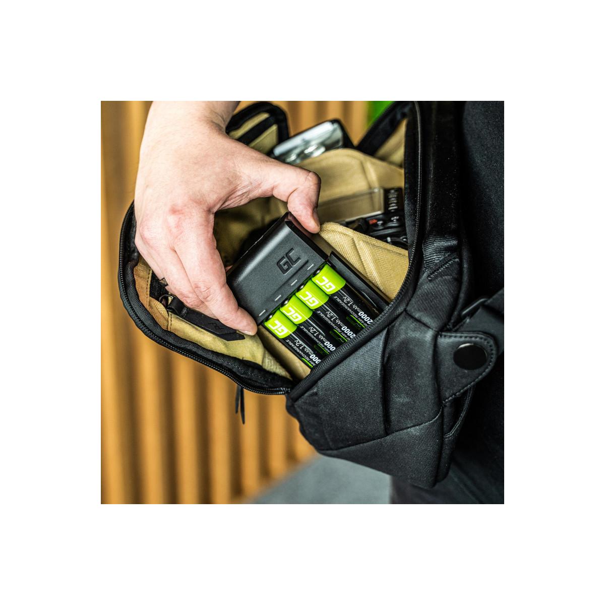 Green Cell GC VitalCharger carica batterie Batteria per uso domestico USB