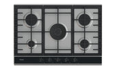 Haier Series 4 HAHG7W5XH Acciaio inox Da incasso 74.5 cm Gas 5 Fornelli