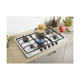 Candy Timeless CHW7X Piano Cottura da Incasso Gas 4 Fornelli Acciaio Inossidabile