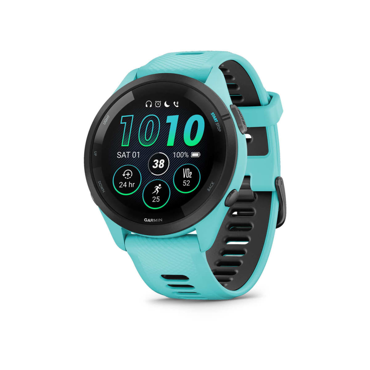 Garmin Forerunner 265 3,3 cm (1.3 pollici) AMOLED 46 mm Digitale 416 x 416 Pixel Touch screen Nero, Blu Wi-Fi GPS (satellitare)