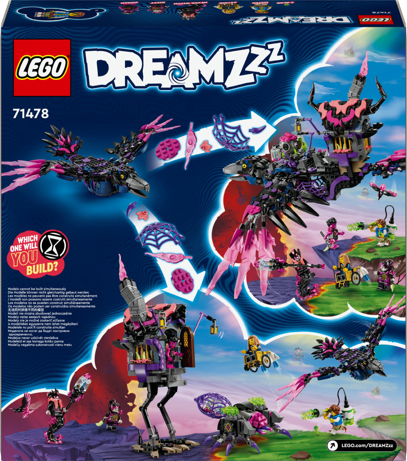 LEGO DREAMZzz Il Corvo di Mezzanotte della Mai-Strega 71478 Set 9 1203 Pezzi