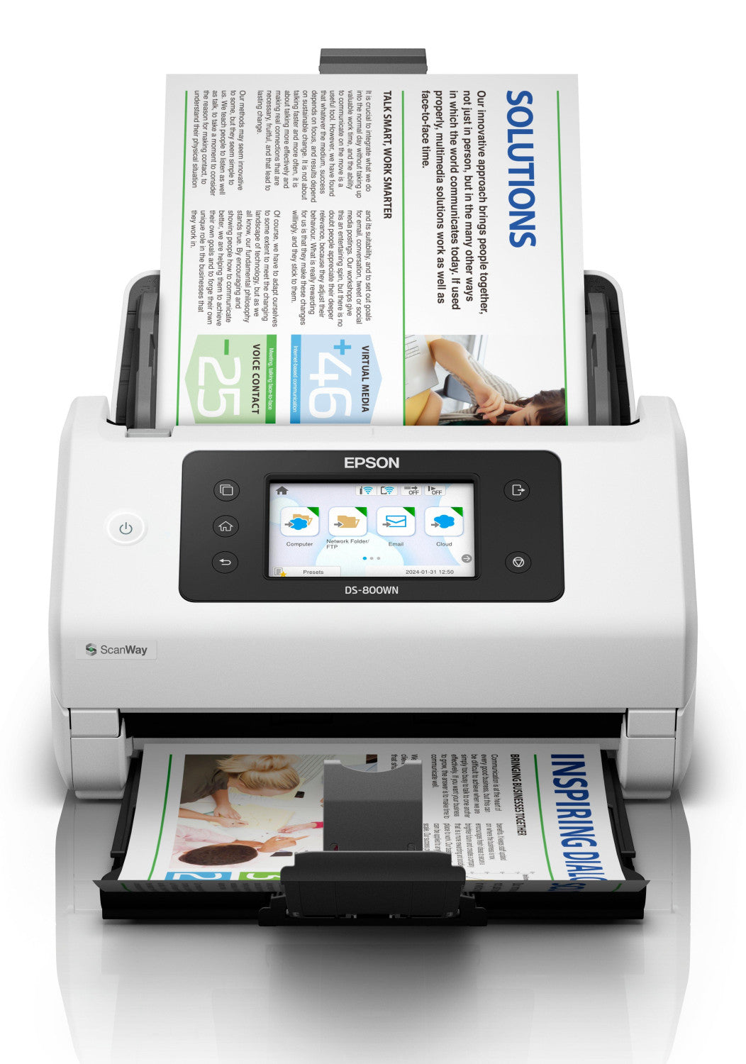 Epson WorkForce DS-800WN Scanner a foglio 600 x 600 DPI A4 Bianco