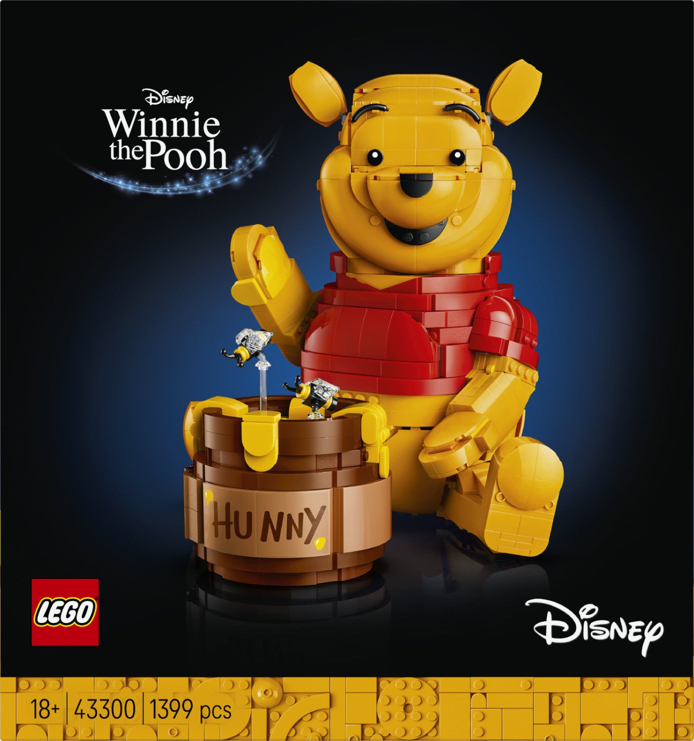Lego Disney 43300 Winnie The Pooh Kit Modellismo Per Adulti Con Vaso E Minifigure Da Collezione