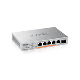 Zyxel XMG-105HP Switch di Rete non Gestito 2.5G Ethernet Supporto Power over Ethernet Argento