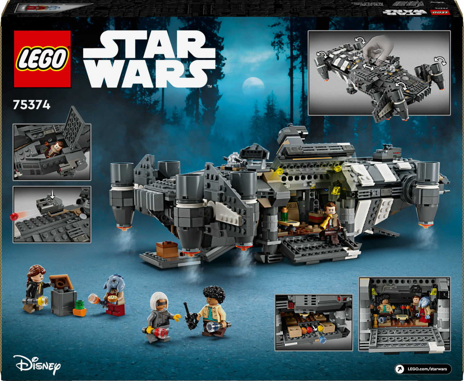 LEGO Star Wars The Onyx Cinder 75374 Set Costruzioni 1325 Pezzi 10 Anni