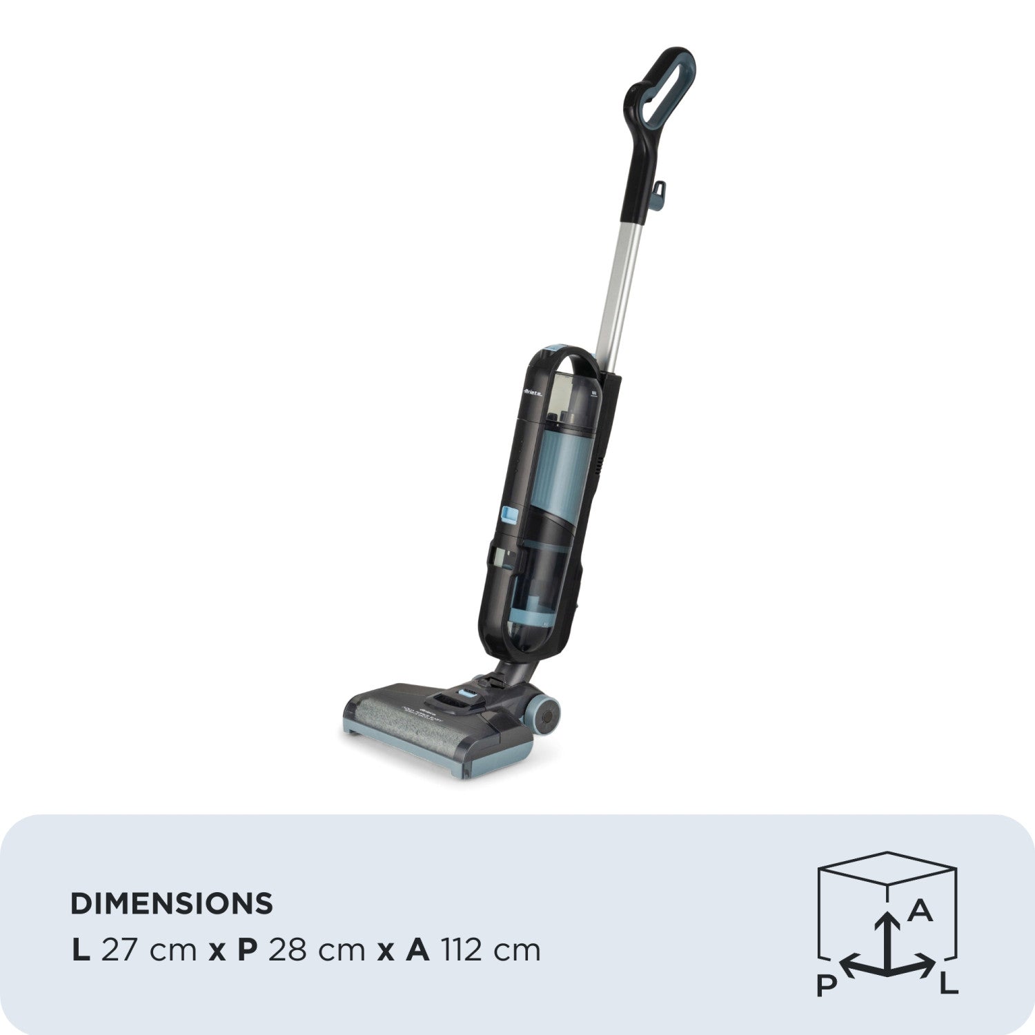 Ariete 2487 Aquaforce Easy Wash Vacuum, Lavapavimenti con filo, 600W, Aspira e lava, Due serbatoi, Funzione autopulizia