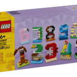 Lego Iconic 40807 Numeri Del Compleanno Giocattolo, Decorazione Per Torta, Addobbi Per Feste O Gioco Per Contare, Regalo Bambini 6