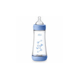 Chicco Biberon Perfect 5 Flusso Veloce 300 ml Silicone Azzurro 4M