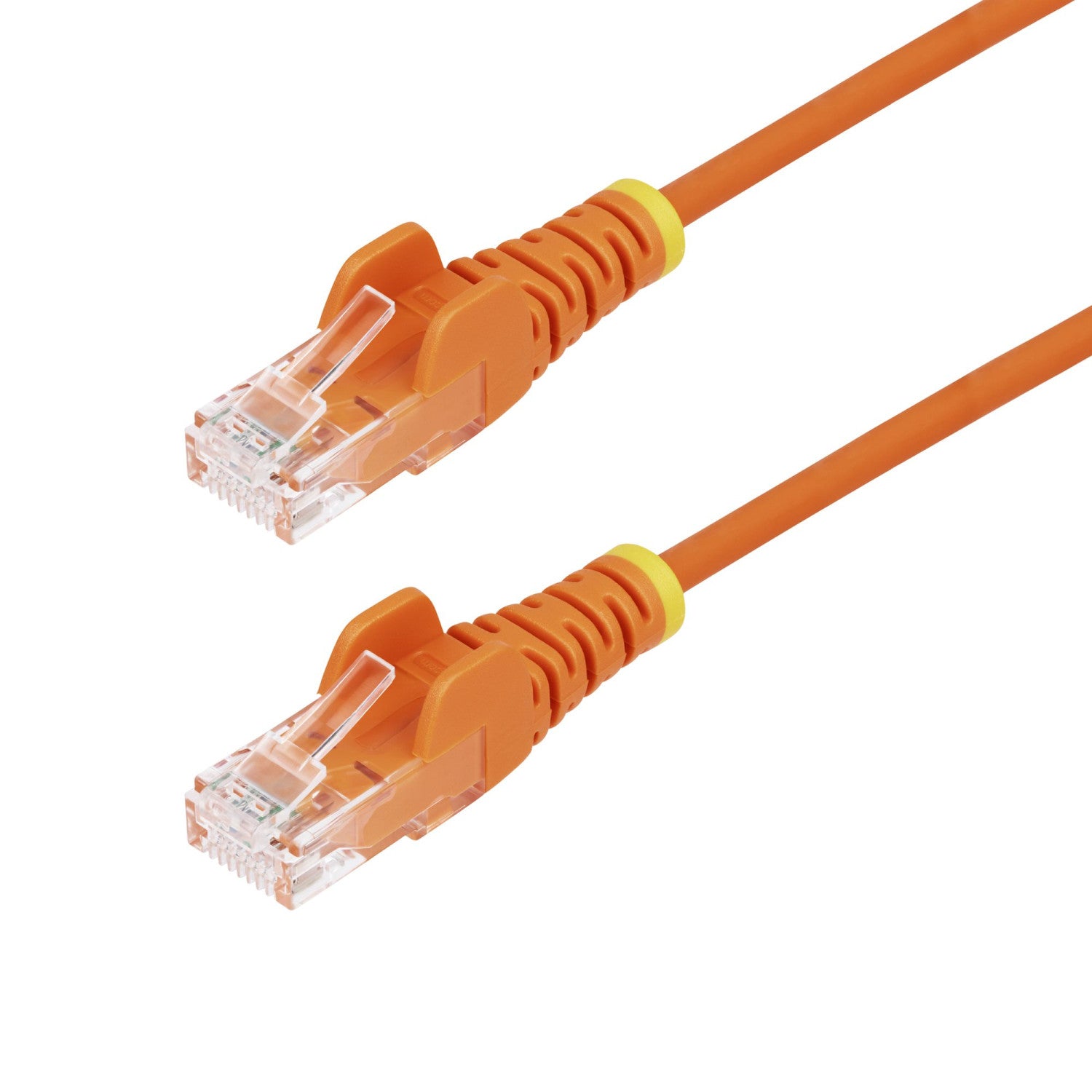StarTech.com Cavo Ethernet CAT6 Arancionene da 2,5m; Patch UTP con Plug RJ45 Antigroviglio e Rilievi di Trazione, Cavo Lan Slim in Rame Puro 28AWG, Sottoposto a test Fluke