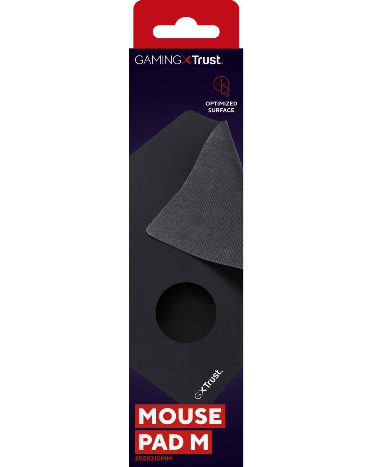 Trust GXT 752 Tappetino per mouse per gioco da computer Nero
