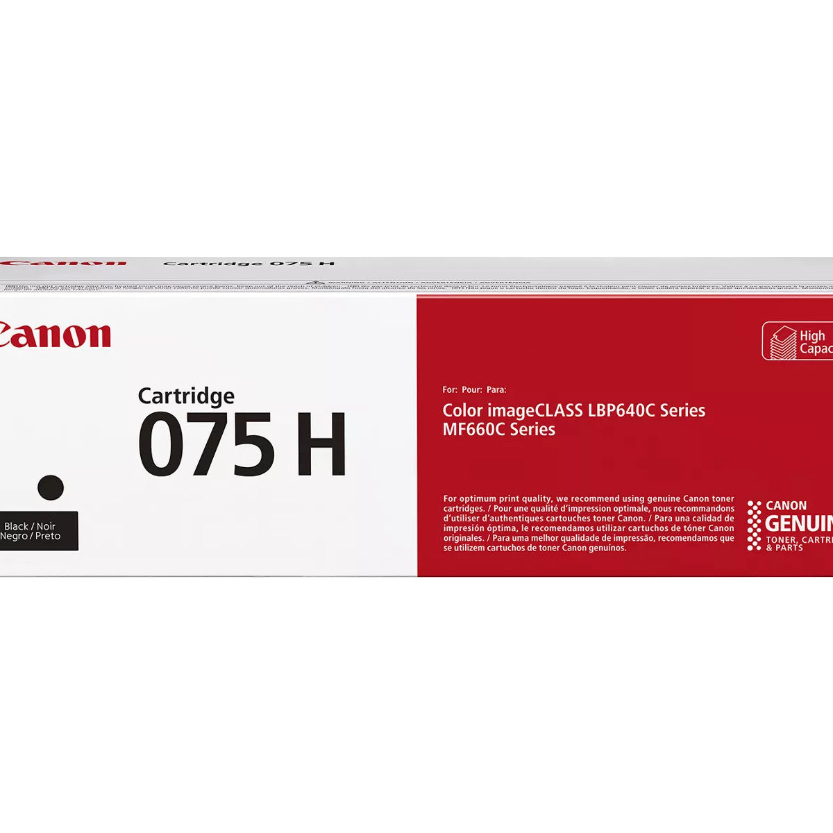 Canon 075 H cartuccia toner 1 pz Originale Nero