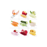Tescoma 643854 grattugia e spiralizzatore manuali Grattugia piatta Arancione, Bianco