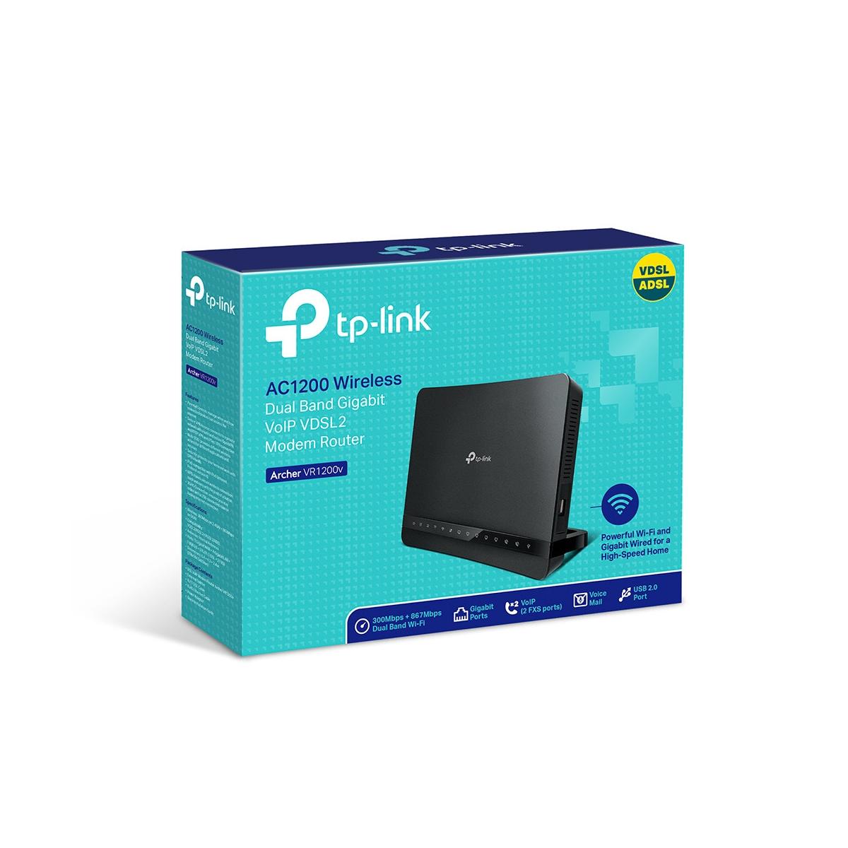 TP-Link VR1200v router cablato Nero