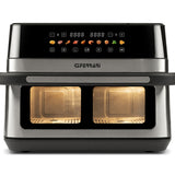 G3 Ferrari G10223 Friggitrice ad aria calda Doppia 12 L Indipendente 2200 W Nero, Acciaio inox